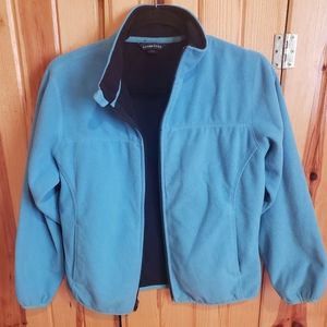 Lands End Fleece Bright Blue Jacket XSmall
